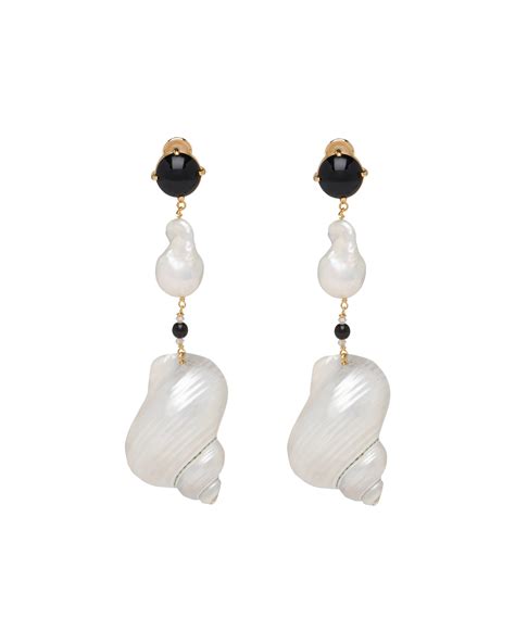 prada pearl earrings|Prada earrings men.